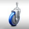 Service Caster 5 Inch SS Blue Polyurethane Wheel Swivel 3/8 Inch Threaded Stem Caster SCC SCC-SSTS20S514-PPUB-BLUE-381615 - alternate 1